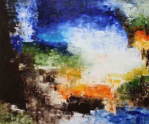 AMANECER <br>
Óleo/Tela 170x140cm