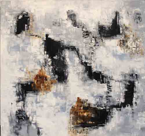CAMINOS ENCONTRADOS <br>
Óleo/Tela 150x150cm