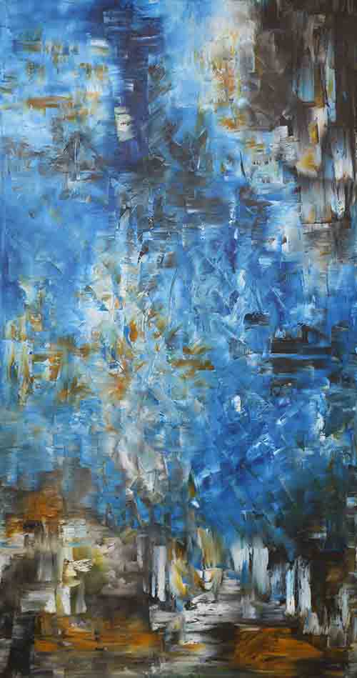 LA MAREA
 <br>
Óleo/Tela 150x80cm