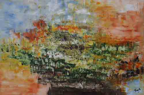 LIBERTAD EN LA PRADERA
 <br>
Óleo/Tela 120x80cm