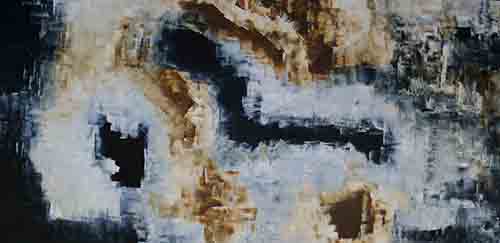 RAÍCES <br>
  Óleo/Tela 100x200cm